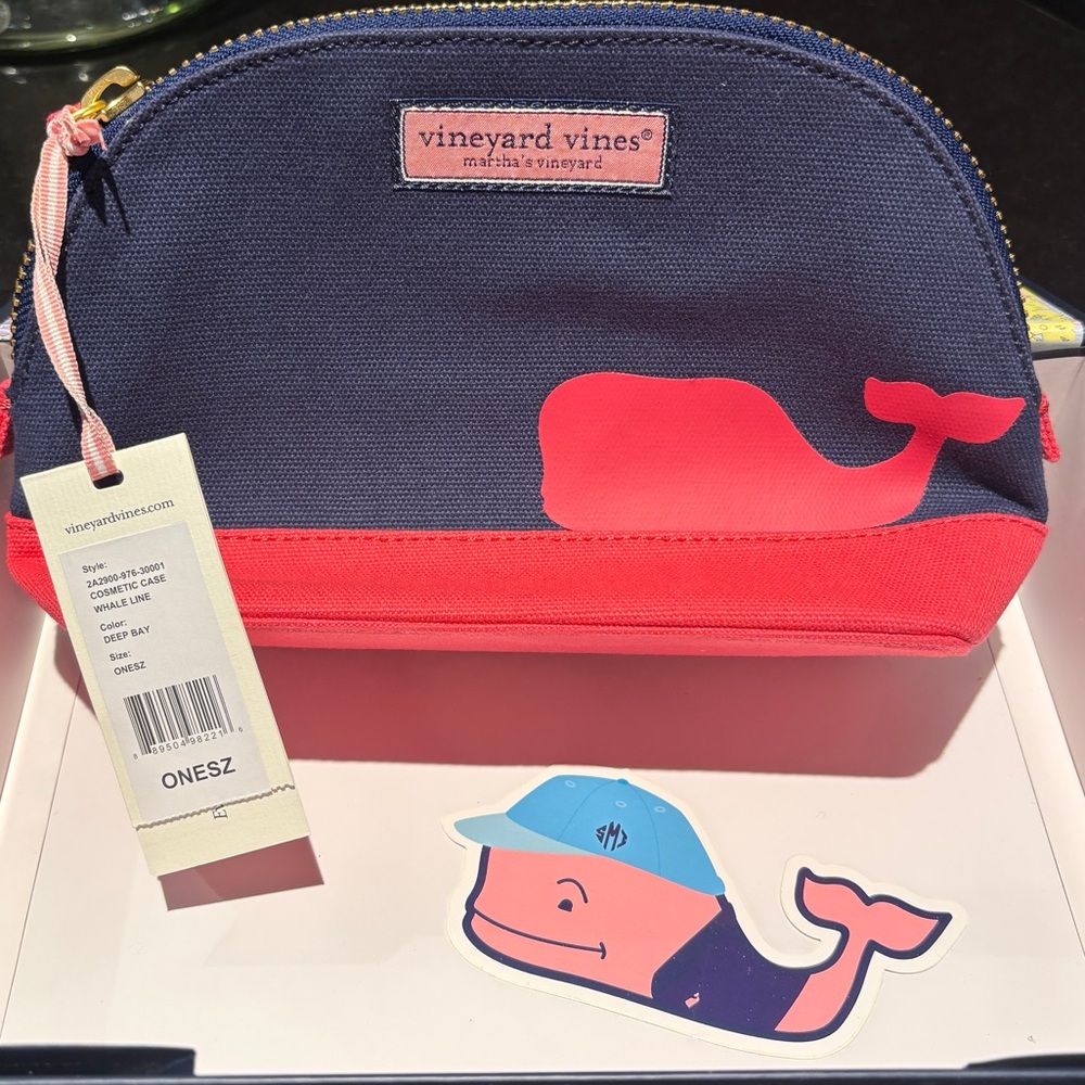 Vineyard Vines Whale Cosmetic Case
